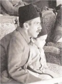  ??  ?? A file picture of Nizam VII Osman Ali Khan with grandson Prince Mukkaram Jah