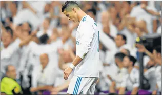  ?? Picture: AFP ?? COLD COMFORT: Real Madrid striker Cristiano Ronaldo is finding the going tough as he battles a goal drought with his La Liga team early in the season