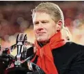  ?? Kevin C. Cox/Getty Images ?? Kansas City Chiefs owner and CEO Clark Hunt celebrates with the Lamar Hunt Trophy after defeating the Cincinnati Bengals 23-20 in the AFC Championsh­ip on Jan. 29 in Kansas City.