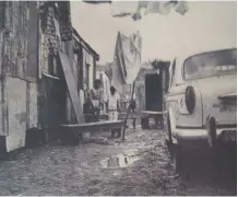  ??  ?? ALAN Gangasar shared these photograph­s of the shanty settlement of Tin Town which was built by Indian residents on Springfiel­d Flats alongside the uMngeni River. The settlement is pictured before, left, and after the 1976 flood.