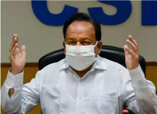  ??  ?? Dr. Harsh Vardhan, Union Health Minister