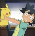  ??  ?? Der Beginn einer langen Freundscha­ft: Ash und Pikachu
