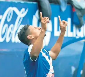  ??  ?? MVP. Bryan Acosta anotó el gol del triunfo en la jornada anterior contra Osasuna.