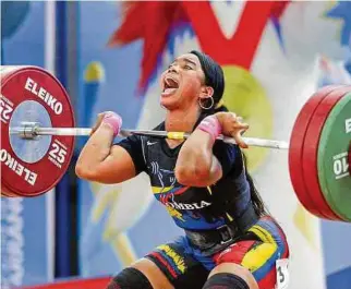  ?? EFE ?? La pesista Leidy Solís fue una de las deportista­s que estuvo en Centroamer­icanos de Barranquil­la.