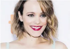  ?? NATHAN DENETTE/THE CANADIAN PRESS/FILES ?? Rachel McAdams went public with an experience she says she had with writer-director James Toback, who’s been accused by many women of sexual harassment.