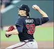  ?? ELSA/GETTY ?? Rookie Kyle Wright threw six shutout innings in the Braves’ win Thursday.