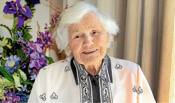  ?? PHOTO: DEREK FLYNN/FAIRFAX NZ ?? Former Kapiti resident Betty Fleming has passed away at 107. She is pictured here in 2013.