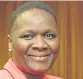  ??  ?? NO MEDAL: National police commission­er Riah Phiyega testified at the commission