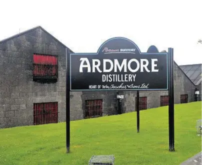  ??  ?? CONTROVERS­IAL: Ardmore Distillery and surroundin­gs could be made a conservati­on area