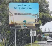  ??  ?? New signs and structures have been erected on the side of the M1 at Yatala south, the Gold Coast Airport exit of the GC Highway, and at the NSW border.