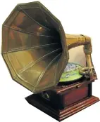  ??  ?? WOUND UP: Seedat gave this gramophone to her husband as an anniversar­y gift