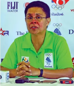  ??  ?? Team Fiji chef de mission Cathy Wong. Photo: Justine Mannan.