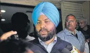  ?? HT PHOTO ?? Rana Inder Partap Singh talking to the media in Jalandhar.