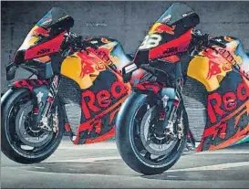  ?? FOTO: KTM ?? Las KTM RC16 del equipo oficial de Pol Espargaró y Brad Binder