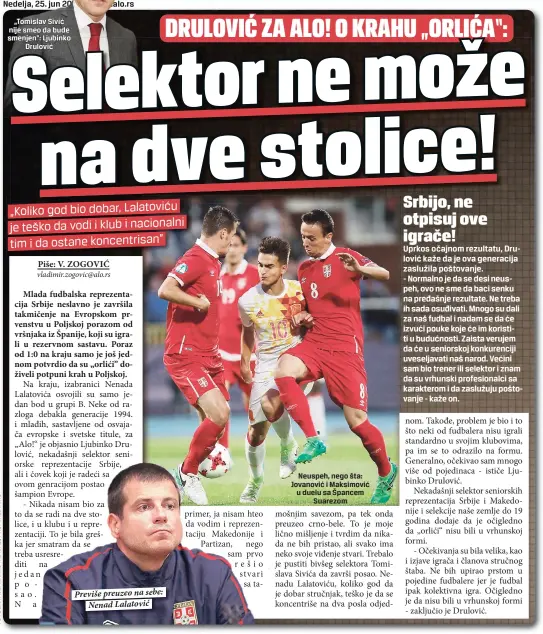  ??  ?? Previše preuzeo na sebe:
Nenad Lalatović