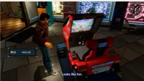  ??  ?? [PS4] Would Darran have got further in Shenmue II if it didn’t feature games he simply likes more? Maybe…