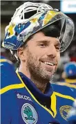  ?? Foto: ČTK ?? Šampion Lundqvist má zlato z MS 2017, loni i bez něj Švédové titul obhájili. Nyní chce Král Henrik opět panovat. Pomůže Tre Kronor ke zlatému hattricku?