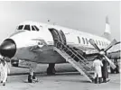  ??  ?? Der erste kommerziel­le AUA-Flug ging 1958 von Wien nach London