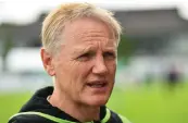  ??  ?? Joe Schmidt will have to disappoint quite a few quality players who have done little wrong in the green jersey