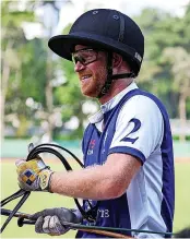  ?? ?? > The Duke of Sussex playing in the Sentebale ISPS Handa Polo Cup