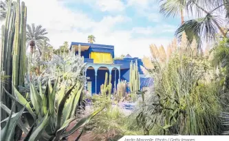  ??  ?? Jardin Majorelle. Photo / Getty Images