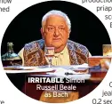  ??  ?? IRRITABLE Simon Russell Beale as Bach