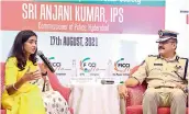  ??  ?? Hyderabad police commission­er Anjani Kumar at an event ‘Police Citizen Partnershi­p for a Better Society’ organised by the FICCI Ladies Organizati­on (FLO), in Hyderabad on Tuesday.