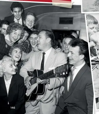  ??  ?? BOTTOM Rock and Roll singer Bill Haley arrives in London. February 5, 1957
