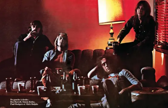  ??  ?? De gauche à droite : Boz Burrell, Simon Kirke, Paul Rodgers et Mick Ralphs