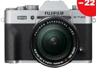  ??  ?? &gt;&gt; Fujifilm X-T20 Kompakt und leistungss­tark: Die Aps-c-kamera kommt im Test auf 91,5 Prozent! – 22 %