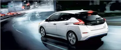  ??  ?? The 2020 Nissan LEAF SL PLUS EV Electric Vehicle. Photo courtesy of Nissan Internet Media.