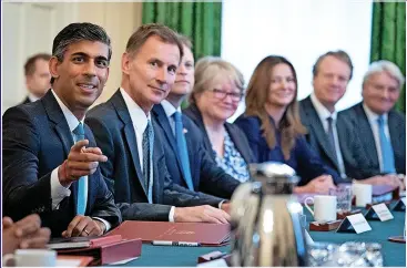  ?? ?? TAXING TIMES: Rishi Sunak and Jeremy Hunt are accused of targeting family inheritanc­es