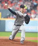  ?? AP PHOTO/ERIC CHRISTIAN SMITH ?? Cleveland starting pitcher Corey Kluber throws against the Houston Astros during Game 1 of an American League Division Series in October.