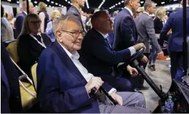  ?? Photograph: Scott Morgan/Reuters ?? Berkshire Hathaway chair Warren Buffett at the firm’s 2024 annual shareholde­rs' meeting.