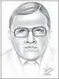  ?? ?? A police sketch provided by the Mohave County (Ariz.) Sheriff’s Office of “Fernando” who was last seen in 1989 with Marina Ramos and her 14-month and 2-monthold daughters driving toward Ontario in a black SUV truck. The sketch has been aged 34 years to help identify what “Fernando” might look like today.