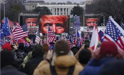  ?? ?? Trump supporters participat­e in a rally in Washington on 6 January 2021. Photograph: John Minchillo/AP