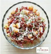  ??  ?? Chickpea salad is just one of the many ways to enjoy Primera Rice.