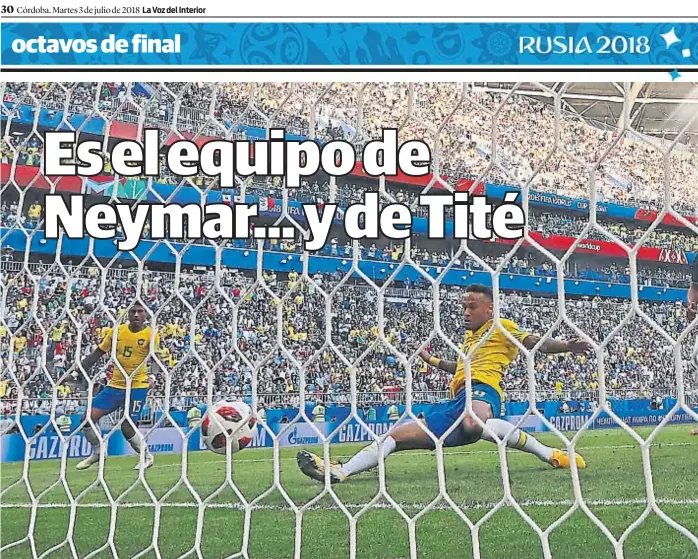  ?? (AP) ?? Viene muy derecho. Neymar suma 11 goles y nueve asistencia­s en sus últimos 19 partidos con la Verdeamare­la. “Fue un gran partido del equipo”, dijo el “10”, que metió el 1-0.