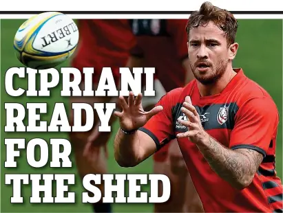  ?? GETTY IMAGES ?? Go west: the gifted Cipriani is hoping to endear himself to Kingsholm’s partisan fans