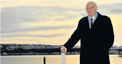  ?? Rob Browne ?? > Liberal Democrat leader Vince Cable in Swansea yesterday