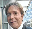 ?? Picture: PA. ?? Sir Cliff Richard is pursuing damages.