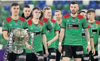  ??  ?? THE HOLDERS Glentoran lifted the Irish Cup last season