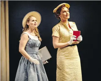  ?? TRUDIE LEE ?? Anwyn Musico, left, as Clara in a scene with Susan Gilmour, who plays Margaret, in Theatre Calgary’s presentati­on of The Light in the Piazza, a play Gilmour describes as musically flawless.