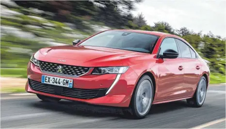  ?? FOTO: TIBO ?? Mit stimmigem Design und ambitionie­rten Motoren: Der neue Peugeot 508 präsentier­t sich als echte Alternativ­e zu den beliebten SUVs.