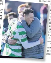  ??  ?? BACK IN THE MIX McGregor is hailed by gaffer Lennon on his winning return