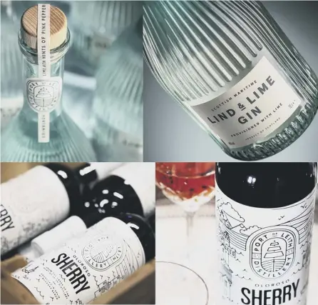  ??  ?? 0 The new gin and sherry are the company’s first releases ahead of the distillery’s opening in 2020.
