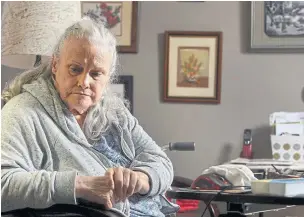  ?? BARRY GRAY THE HAMILTON SPECTATOR ?? Arleen Reinsborou­gh,75, is trying to get medical assistance in dying because she is terrified of going into long-term care, is in chronic pain all the time and doesn’t want to burden her children.