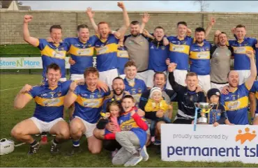  ??  ?? The title-winning St. Mary’s (Rosslare) squad with the spoils of success.