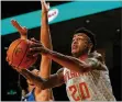  ?? KEVIN C. COX / GETTY IMAGES 2017 ?? Atlanta center John Collins often scored at the basket last season.