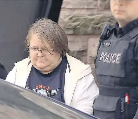  ?? THE CANADIAN PRESS ?? Police have charged Elizabeth Tracey Mae Wettlaufer, a nurse, with murder alleging she killed eight nursing home residents.